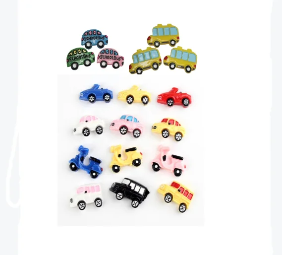 Fatback School Bus Cabochon DIY Crafts Embellishments Planar Resin for Hair Bow Centers Arrival Back to School Theme
