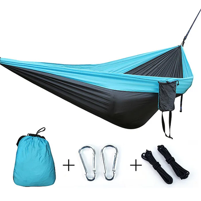 

Drop shipping hot sale low price 210T Nylon camping travel outdoor garden portable folding hammocks