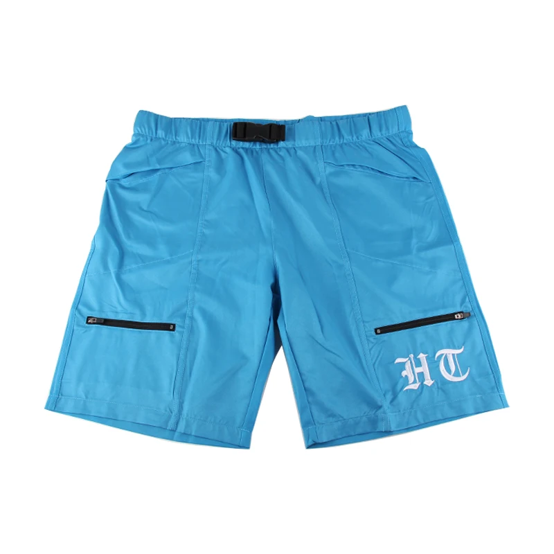 

Fast Delivery Of A Small Amount Of Spot Products Men Casual Sublimation Polyester Shorts With Belt Buckle, Light blue