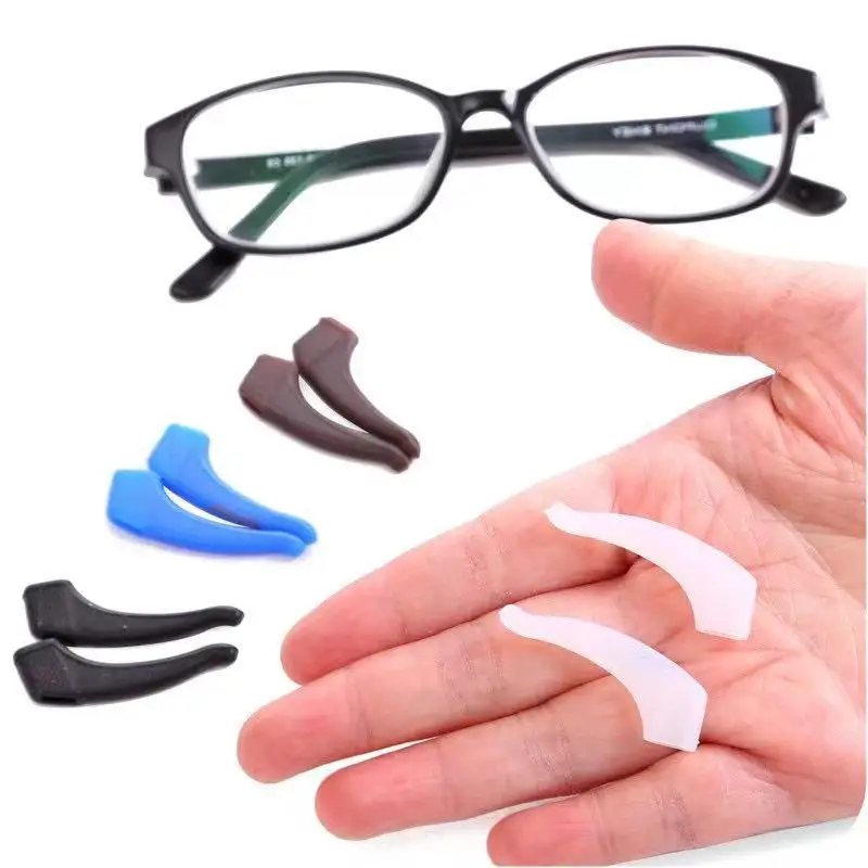 

High-quality silicone material non-slip comfort glasses retainers ear hook, 13 colors