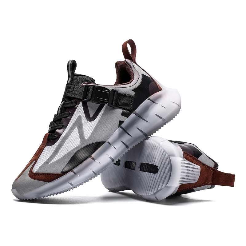 

2021 RB same style luminous plus size trendy shoes Gray mesh popcorn handiness casual sport shoes men