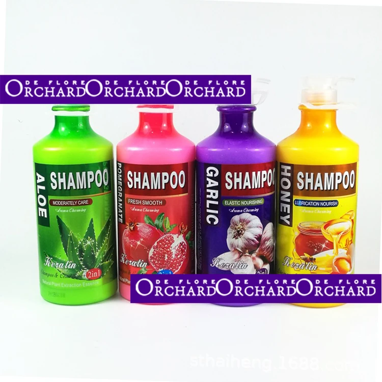 

Manufacturer's foreign trade export shampoo garlic olive English or Arabic label 2000ml shampoo