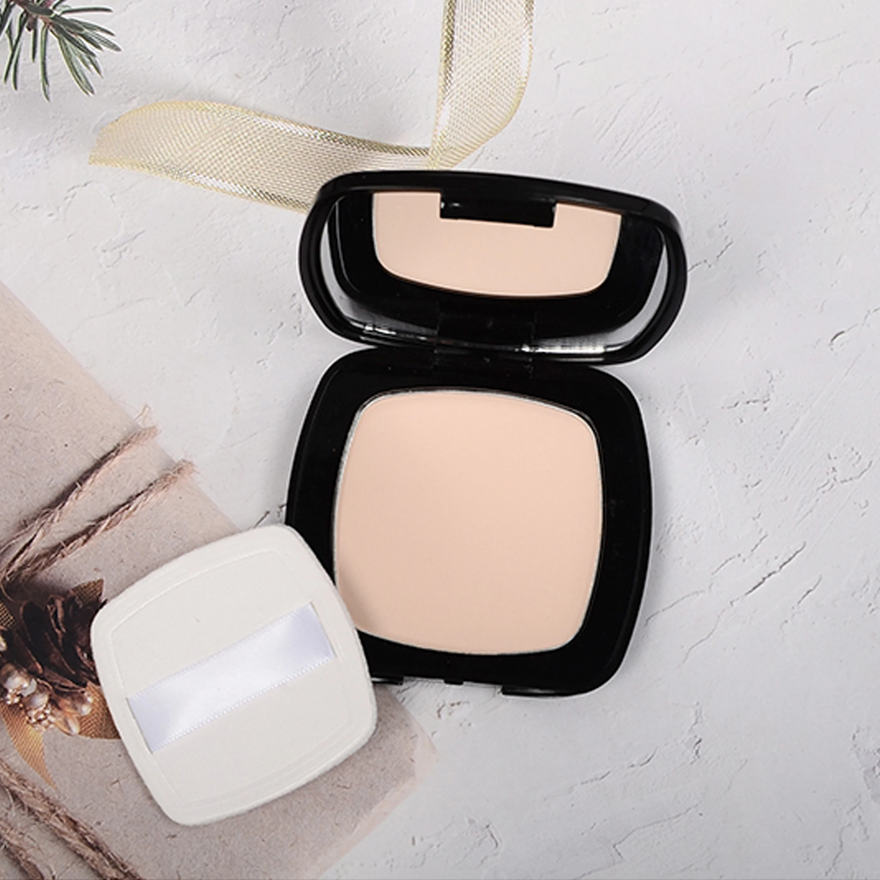 

Single Pressed Powder Press Powder Muli Colored Square Pressed Powder Compact Case