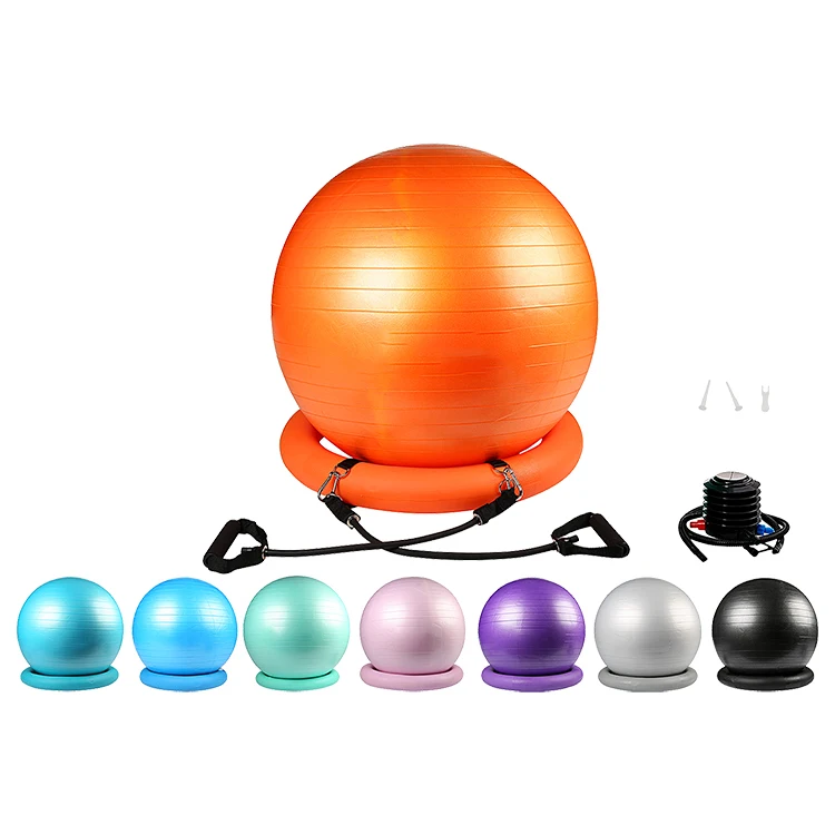

Hot Selling Yoga Ball Exercise Gym Soft Eco Friendly Fitness Ball, Customized color