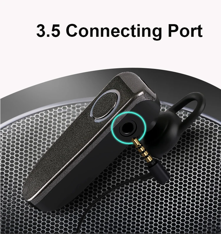 hands free business bluetooth headset V5.0 single earphone stereo truck driver bluetooth communication headphone wireless - ANKUX.COM