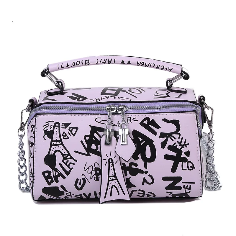 

Wholesale large crossbody shoulder bag designer handbags famous brand graffiti bag purse and handbags women