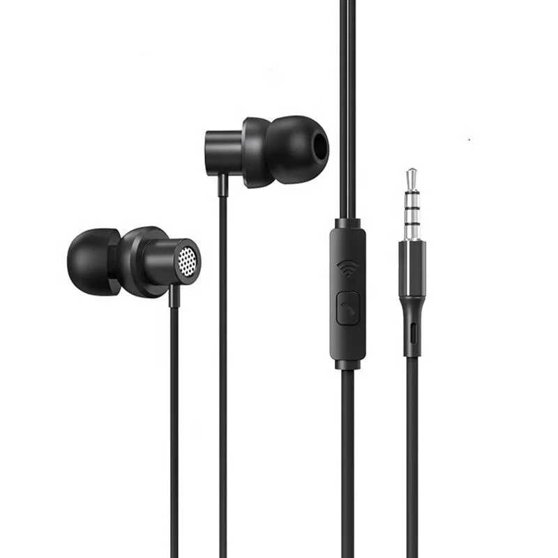 

Original Lenovo TW13 3.5mm Built-in Microphone HD Call HiFi Double Stereo Bass Sports In Ear Wired Earphone, Black