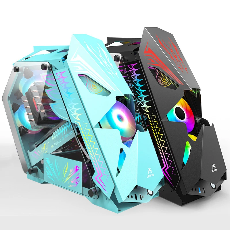

2021 Cool design pc gaming case gaming computer case mining rig full tower computer case