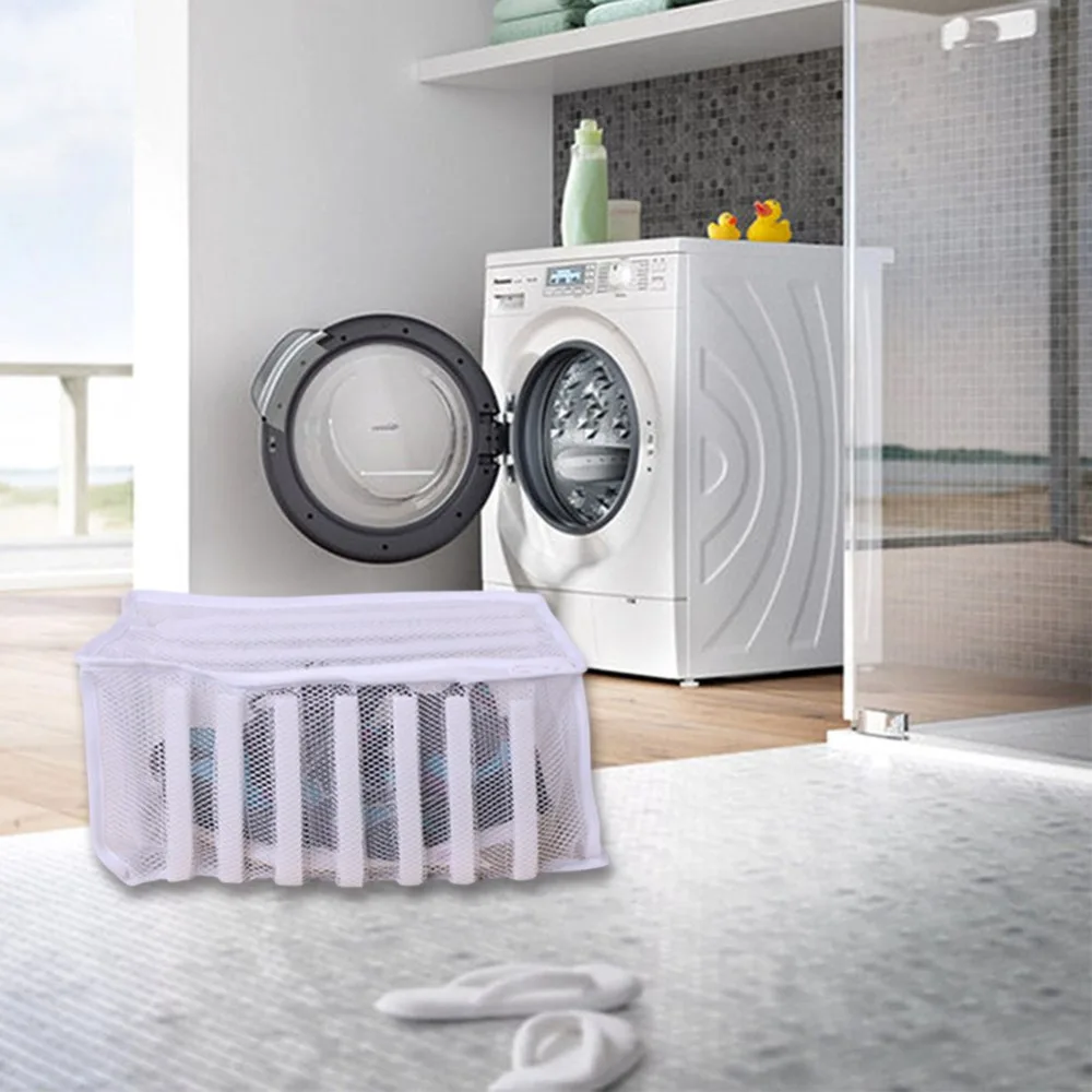 

Shoes Special Washing Bag For Washing Machine Thickened Mesh Shoe Washing Bag Washing Supplies, As photo