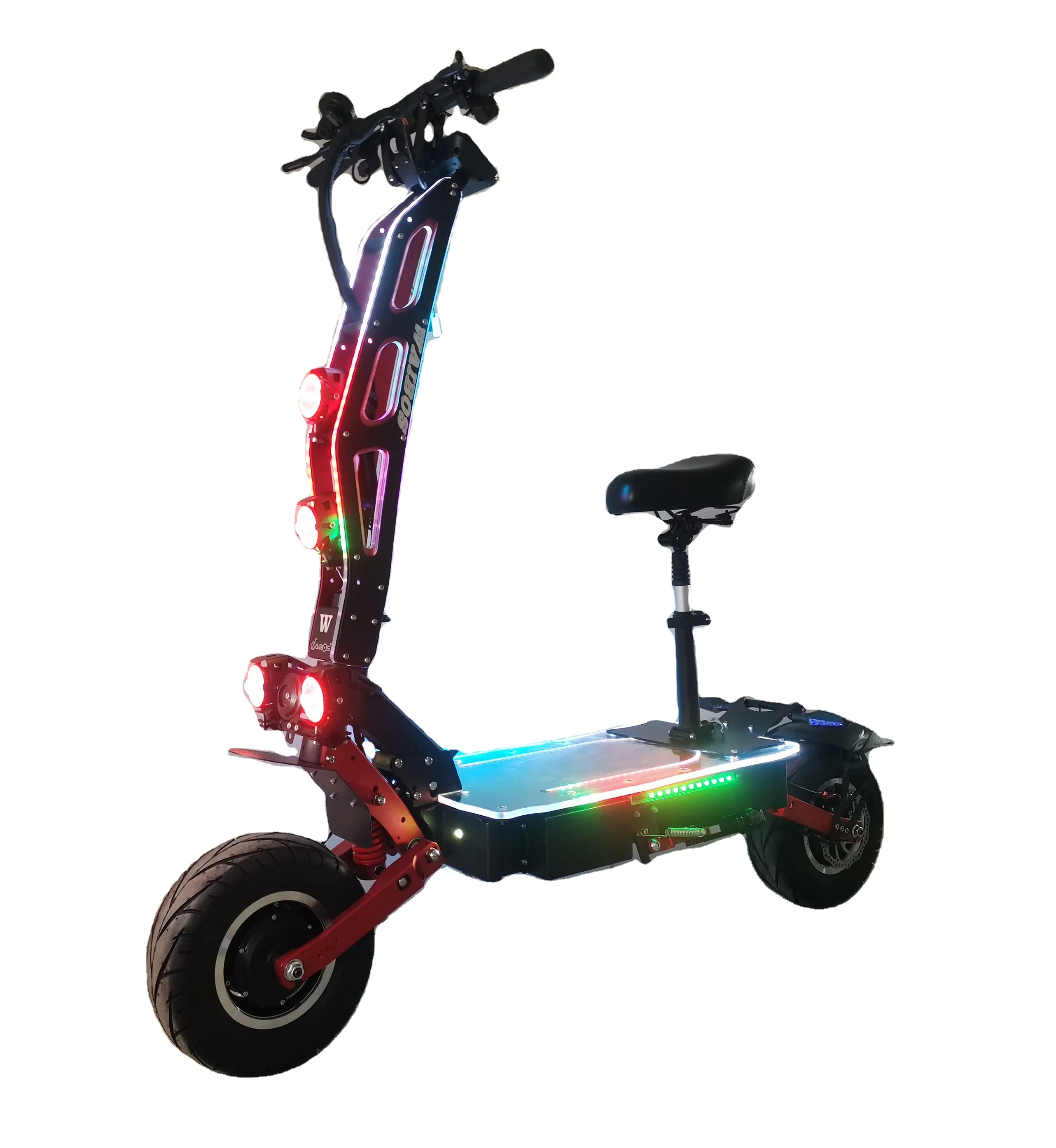 

Waibos Powerful 10000W 72V foldable adult two wheel off road 13 inch big fat tire dual motor fast electric motorcycle scooter