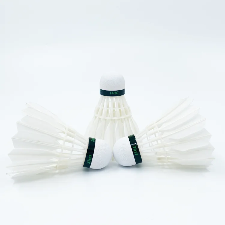 Natural Feather White Color Badminton Shuttlecocks Professional Chinese Shuttlecock Badminton for Competition and Tournament