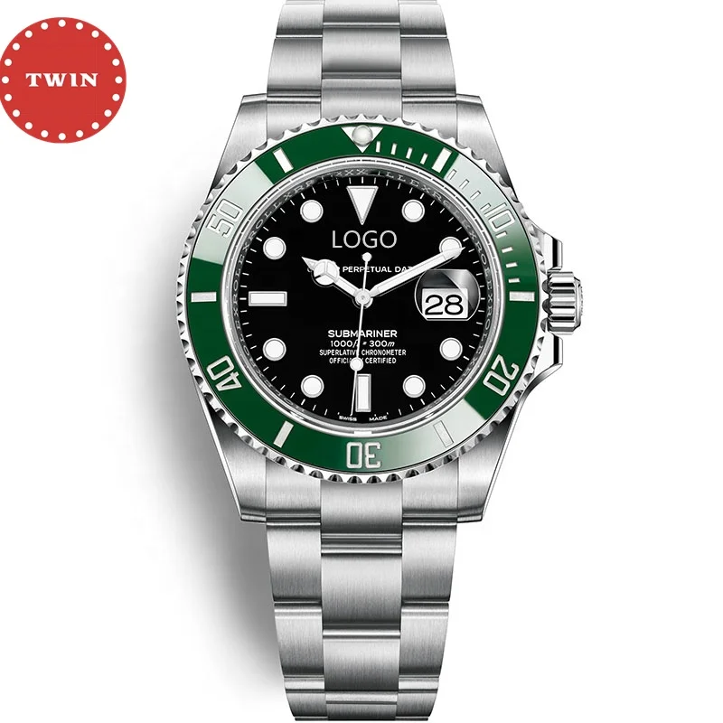 

New version sports Super 126610 2824 Movement 904L Steel 41MM ROF factory Premium Dive Scratch resistant sapphire Watch