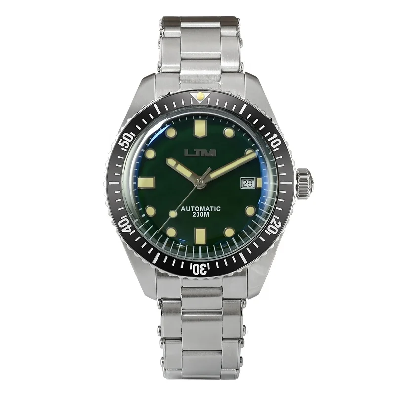 

Rts stock free ship san martin PT5000 Retro mechanical automatic NH35 20atm enamel dial Luminous diver watch for sale