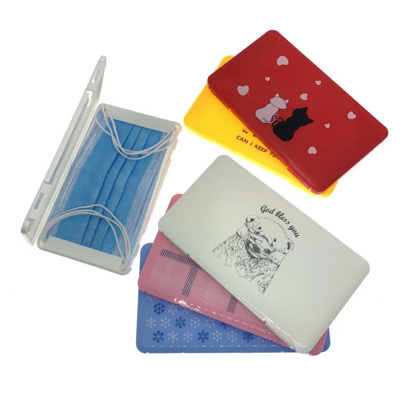 

LOGO printed disposable mask storage box factory whole sale ready to ship