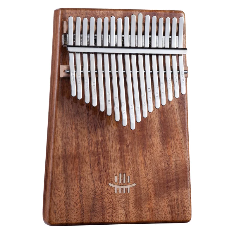 

Factory Price Koa Square Shape 17 Key Kalimba Finger Piano Plate Series, Natural