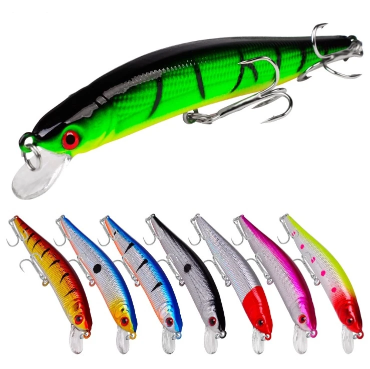 

SNEDA 10CM 8.4G Floating Lure Plastic Hard Bait With 6#Black Nickel Hook 10 Colors Fishing Lure Fishing Tackle Bait