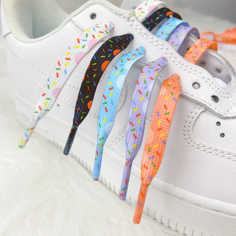 

New Tie-dye Shoe laces Shoelaces Fashion Colorful Sneaker Shoelace Accessories Sneaker Shoelace for Nike Air Force 1