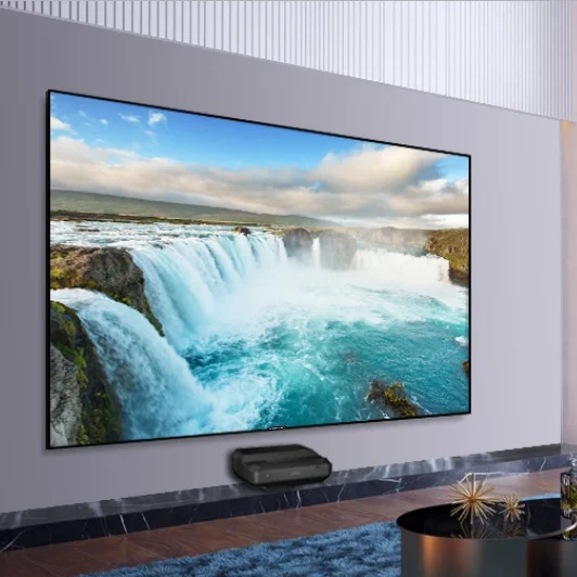 

SCREEN PRO new generation 120 inch ultra thin fixed frame ALR UST projector screens 4K laser projection screens for wemax