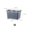 Rectangular Plastic Drain Basket Two Tier Basket for fruit and vegetable