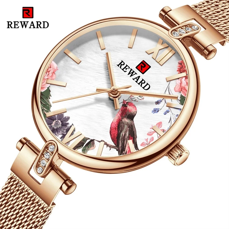 

reward 22039 Women Wristwatch Fashion Quartz Watch Waterproof Stainless Steel Ladies Girls Timepiece Wrist Watch for Female 2022