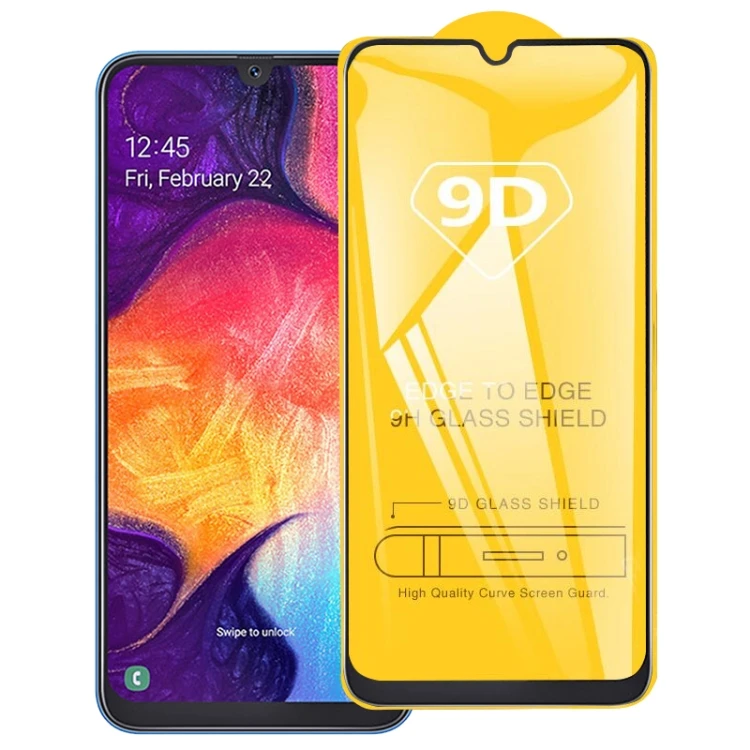 

Hot Sell 9D Full Glue Full Screen Protector Screen Tempered Glass Film For Galaxy A10