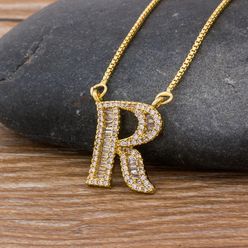 

Eico Luxury Jewelry Letter Necklace Pendant Initial Cursive Letter Necklace
