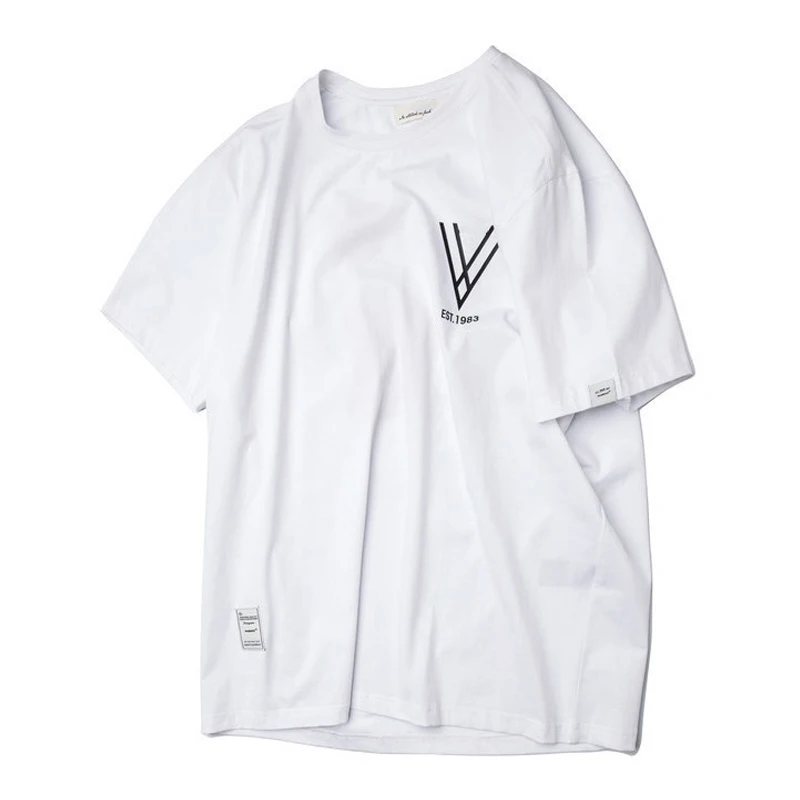 

OEM Plus Size Men's Clothing Summer Unisex Embroidery Fat Short-Sleeved T-Shirt