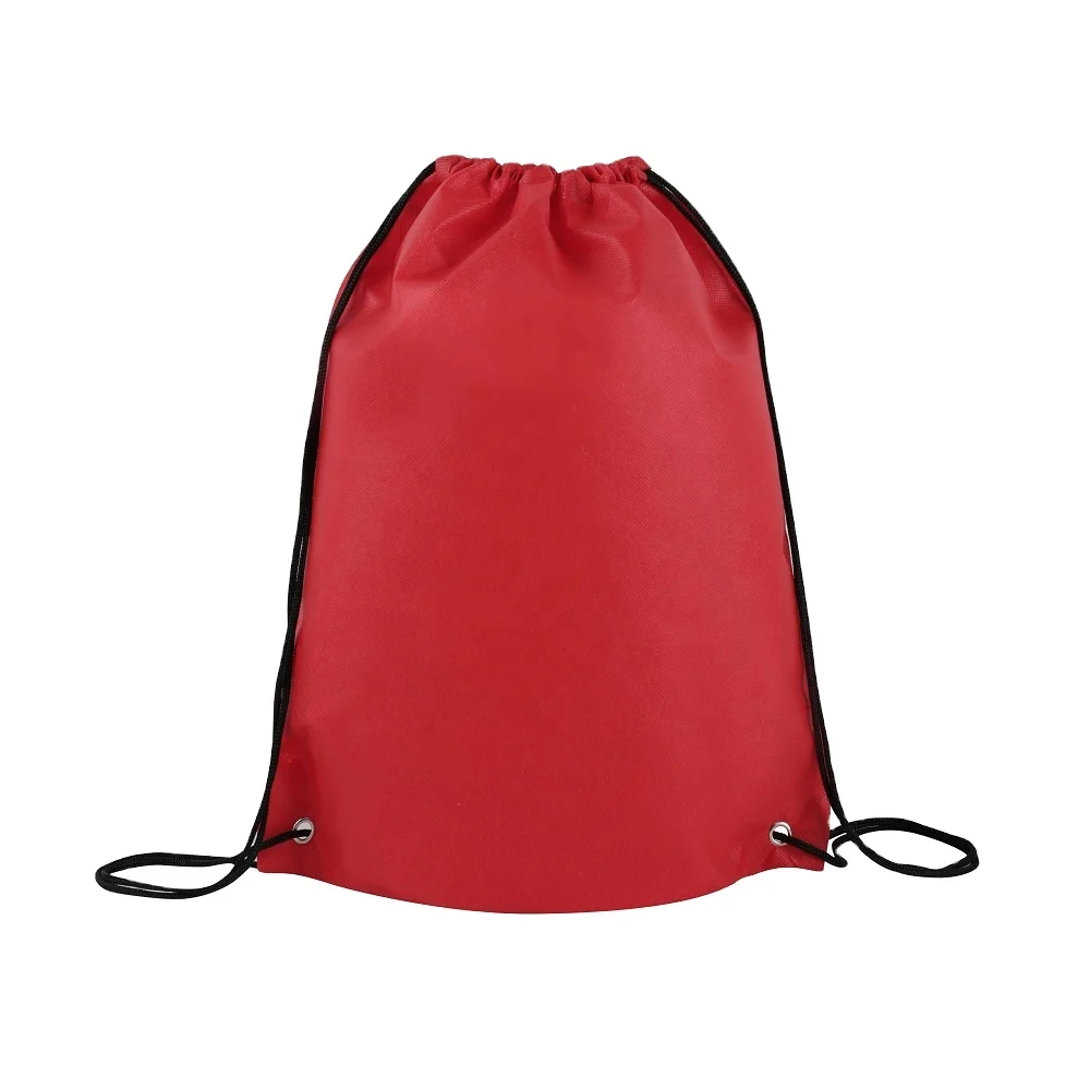 

Large Size Logo Imprint Colorful Non Woven Drawstring Bags