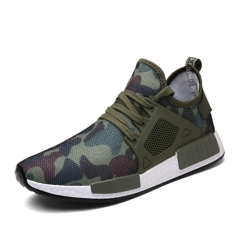 

Factory Supply Lightweight Breathable Large Size Sepatu Olahraga Pria Wanita Men Women Army Camouflage Sport Shoes, Green,gray