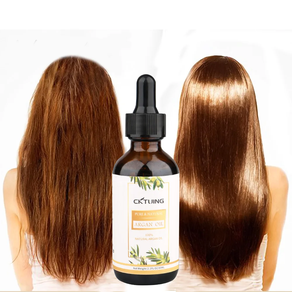 

Argan oil morocco natural organic argan oil Repair hair serum 60ml wholesale