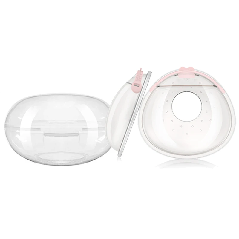 

Wholesale BPA Free Nursing Collection Cups Silicone Breast Milk Collector Shells With Plug And Box, Transaprent