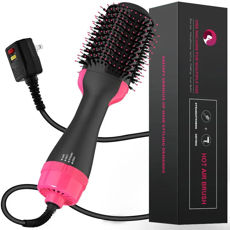 

One Step Hair Dryer Volumizer Salon Multi-function Hair Dryer + straightener 2 in 1 Styling Brush for female drop ship