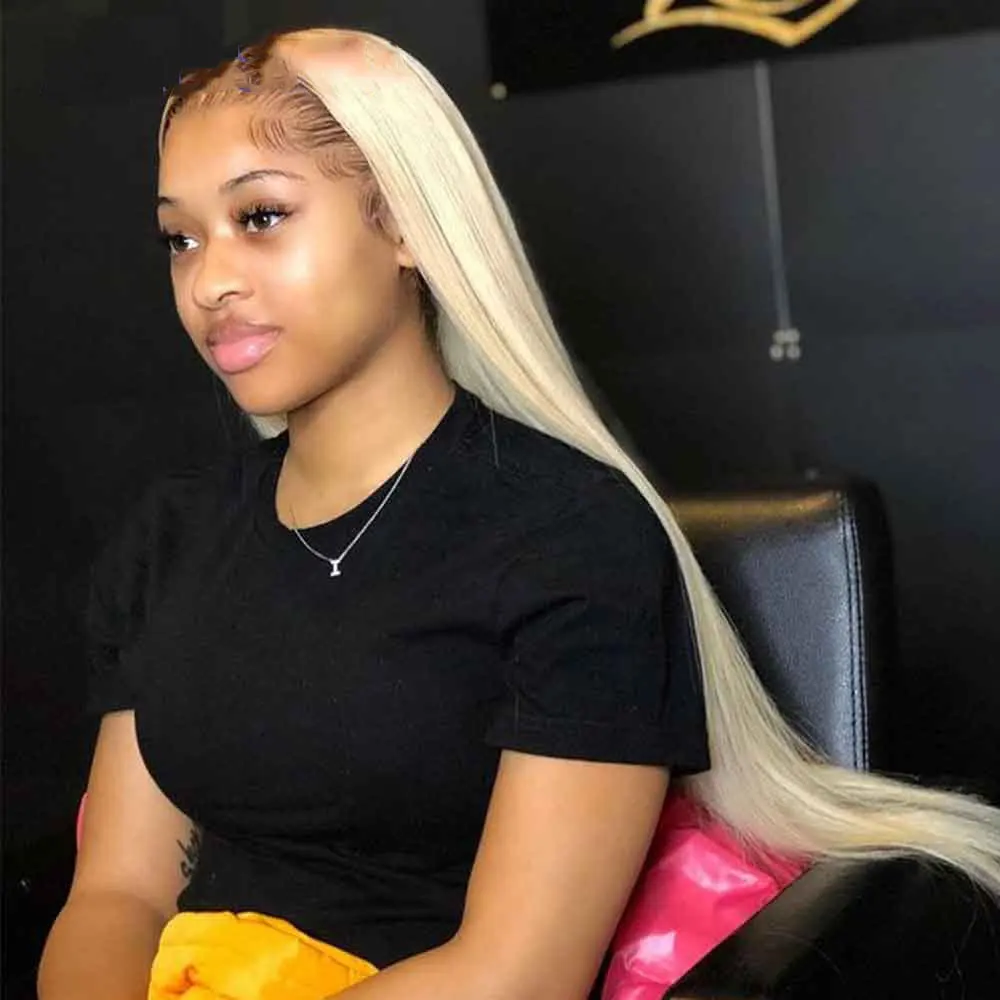 

13*4 613 Wholesale Wig Vendor 613 Raw Indian Lace Front Wig Human Hair 1B/ 613 Lace Front Wig