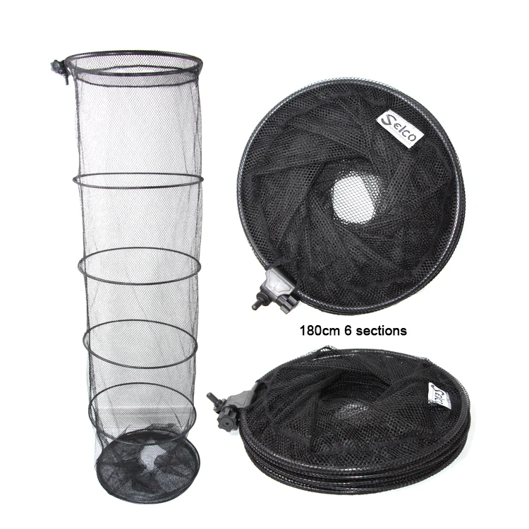 

Black Polyester Fiber AL 180cm Keeping China Fishing Cage Nets