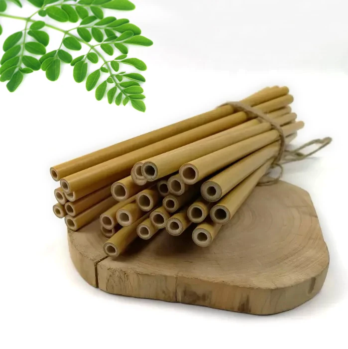 

Biodegradable organic bamboo straw high quality eco-friendly reusable straw bamboo natural bamboo straw, Natural color