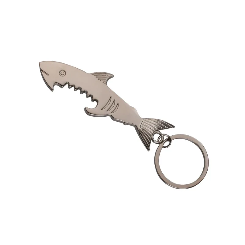 

Factory Promotion Custom Shark Cool Key Bottle Opener Keychain for Beer, Custom color