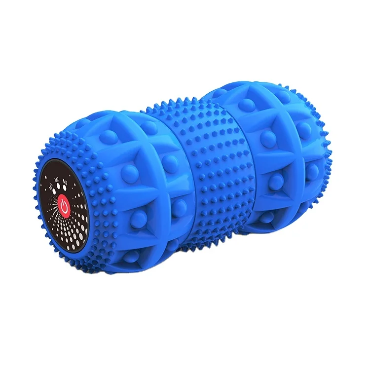 

Custom Logo Bola masajeadora Vibration Exercise Heating Spiky Peanut Massage Ball, Accept customed