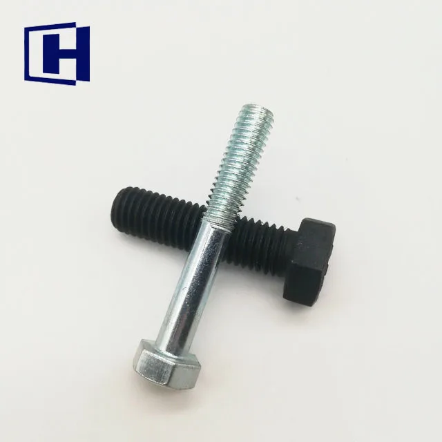
Hex Head Screw Hex Head Bolt DIN931 DIN933 Grade 8.8 Black Hex Bolt and Nut M8 M10 M12 M16 M20 M24 