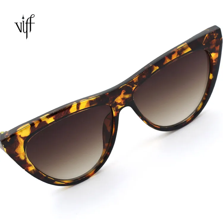 

VIFF HP20183 Cateye Vintage Sunglasses Women Fashion Ladies Leopard Sun Glasses Tortoiseshell Cat Eye Sunglasses Factory, Multi and oem patone design