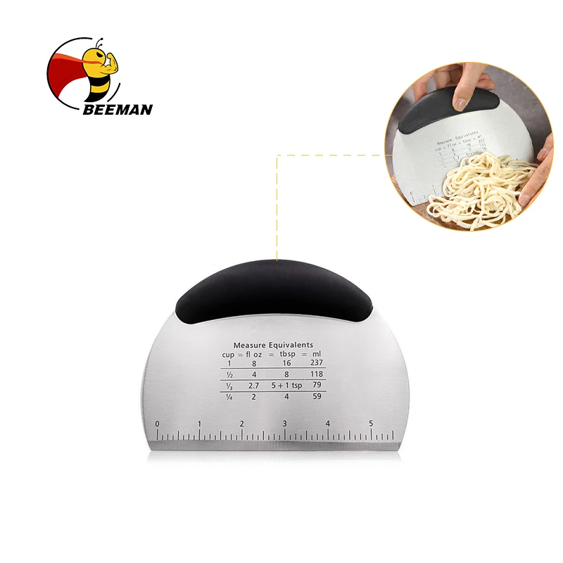 

Beeman Round Tools Scraper Customized Dumpling Kitchen Ware Dough Cutter Stainless Steel