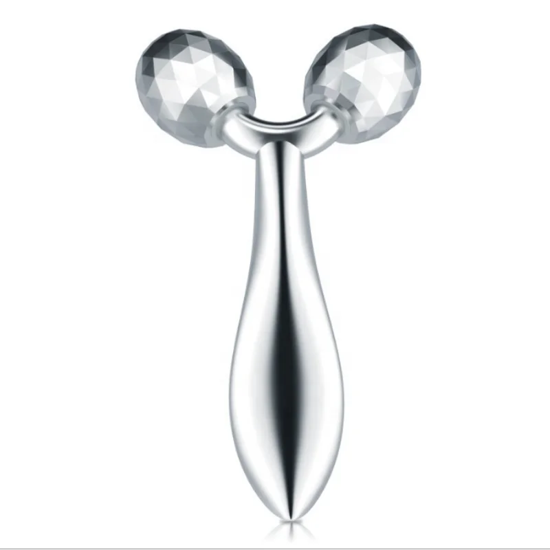 

Facial skin care slimming face massage machine roller massager for removing wrinkles, Silvery