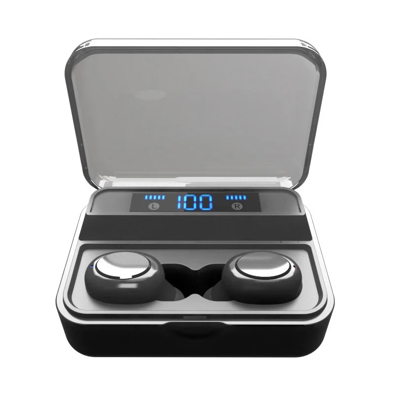

Amazon V5.0 Touch Control Stereo Ear pods S590 Wireless earphones headphones with LCD Display Wireless TWS Earbuds