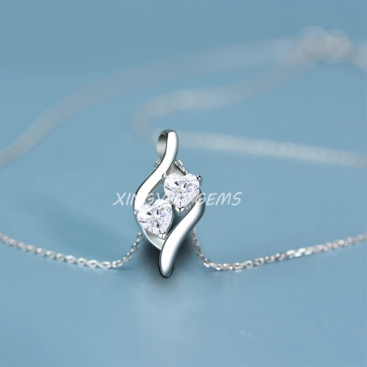 

K gold lovely moissanite charms for lady