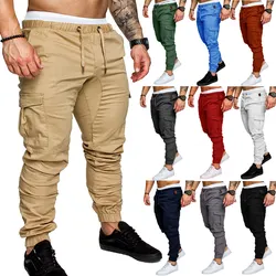 Casual Workout Tooling Trousers Multi-Pockets Mens
