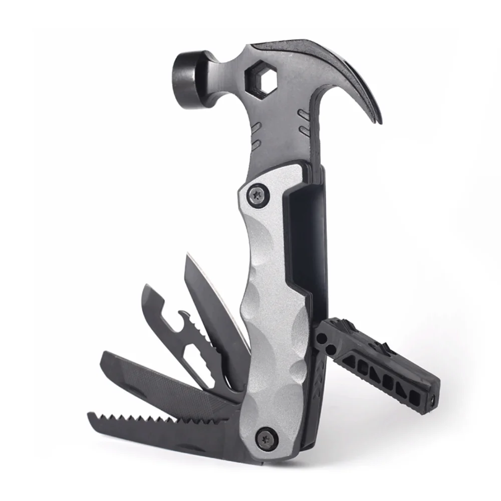 

Amazon Hot Sale Camping Outdoor Survival Portable Stainless Steel Multi Function Tool Multi Function Hammer & Wrench Tools