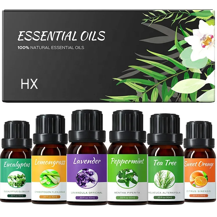 
Factory Supply 100% Pure Massage Body Tea Tree Lavender Aromatherapy Gift Set Oil Rose Essential Oil Kit 