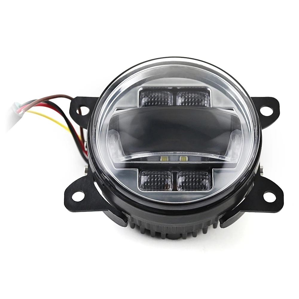 Auto Lighting System Car Fog Lamp with White DRL Amber Turn Signal Light