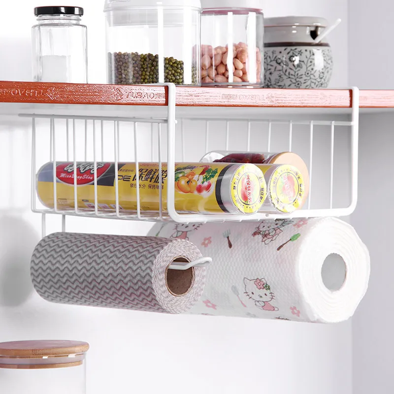 

GG167 Desk Bookshelf Spice Jar Hanging Rack Kitchen Metal Organizer Cabinet Under Wire Shelf Hanging storage Baskets, Solid