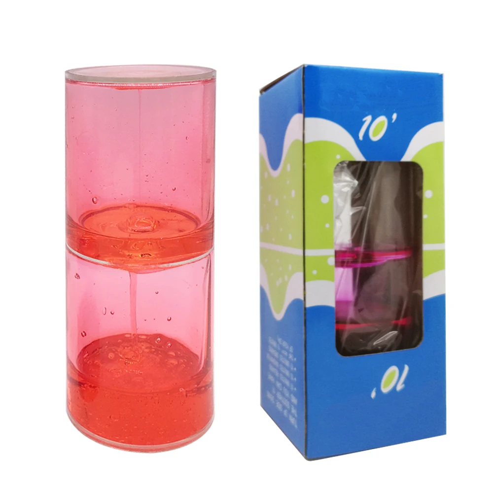 

Eagle Plastic Liquid Timer Toy Oil Hourglass Colorful Gel Timer Sensory Ooze Tube