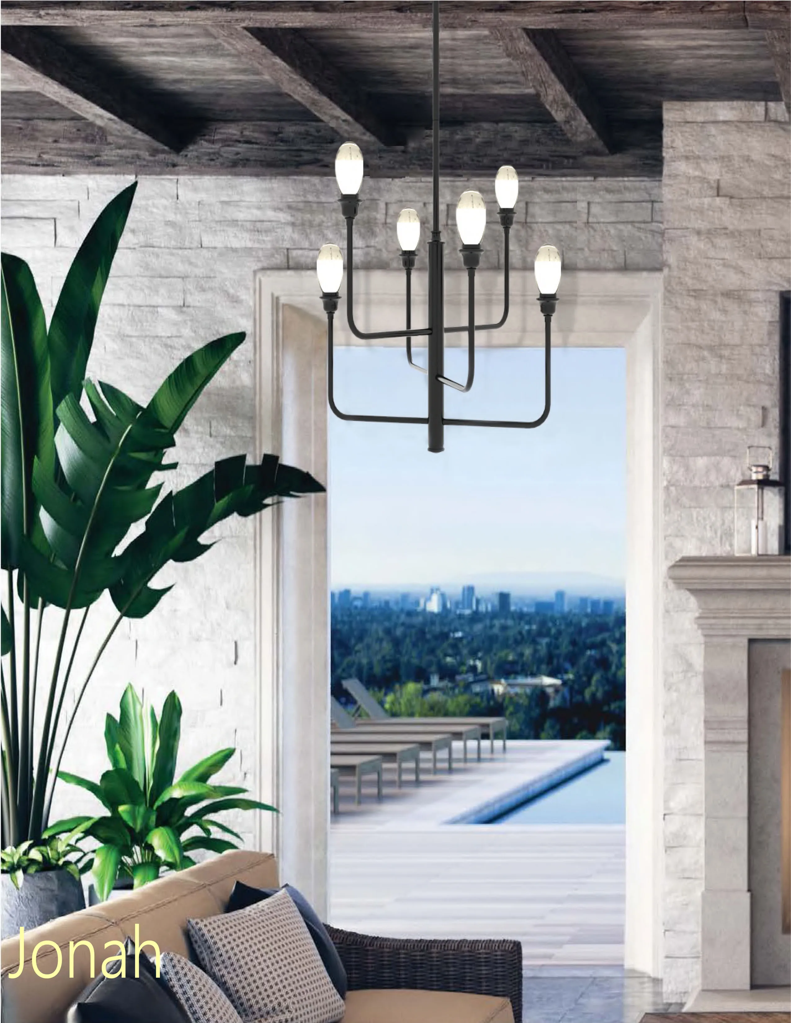 
Exterior LED Chandelier light outdoor lighting 90-260V 47W 3000K for Residential use or industrial use, 3 years quality 